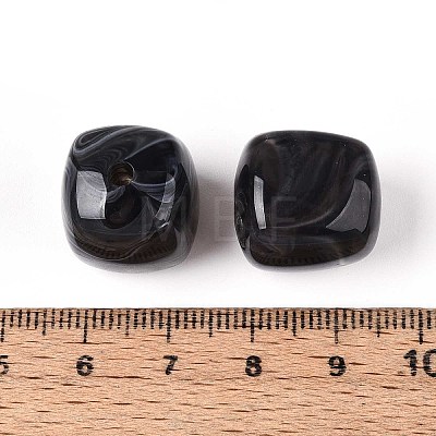 Opaque Acrylic Beads OACR-ZX006-33N-1