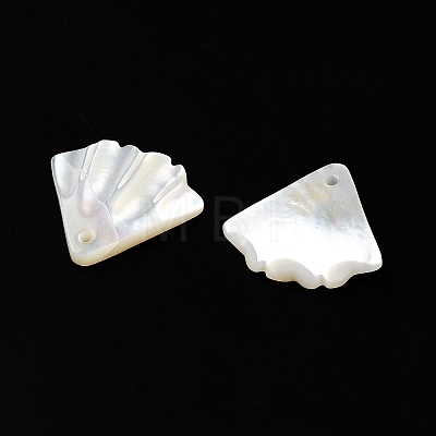 Natural White Shell Charms SSHEL-M022-08-1