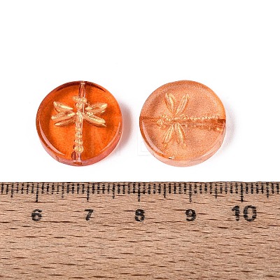 Baking Paint Transparent Glass Beads DGLA-N018-30G-1