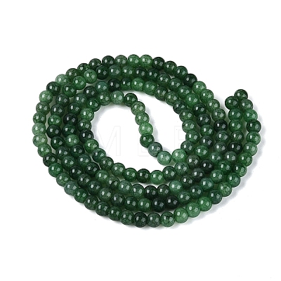 Ombre Effect Dyed Crackle Glass Beads Strands GLAA-Q106-01A-B11-1