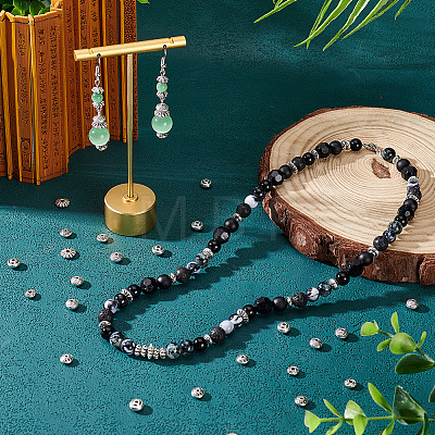   150Pcs 6 Style Tibetan Style Alloy Beads FIND-PH0009-75-1
