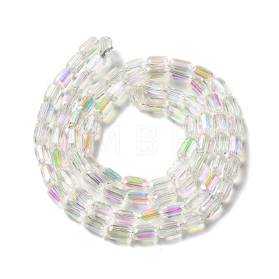 Electroplate Glass Beads Strands EGLA-D031-01-16-1