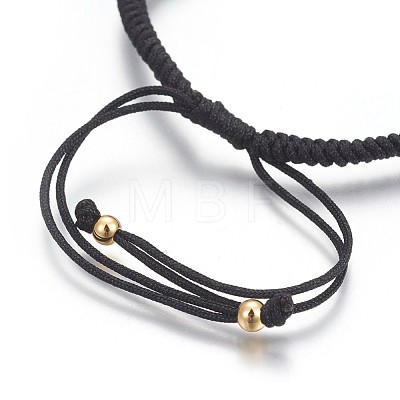 Nylon Cord Braided Bead Bracelets Making BJEW-F360-F08-1