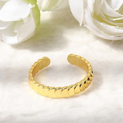 Brass Cuff Open Rings RJEW-C159-01G-1