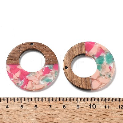 Resin and Walnut Pendants FIND-R051-13H-1