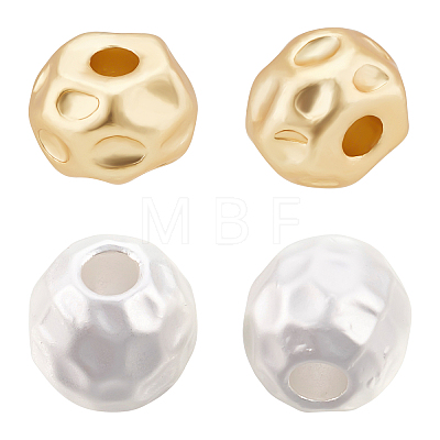 20Pcs 2 Colors Brass Beads KK-BC0007-16-1