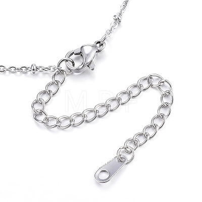 304 Stainless Steel Necklaces NJEW-E080-14P-1