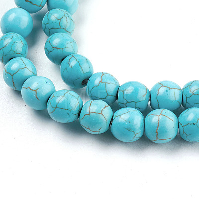 Synthetic Turquoise Beads Strands TURQ-S192-8mm-2-1