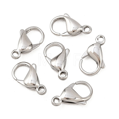 Tarnish Resistant 316 Surgical Stainless Steel Lobster Claw Clasps STAS-316-FL18A-1