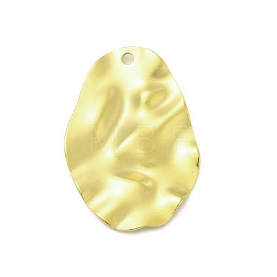 Textured 201 Stainless Steel Pendants STAS-A069-01G-1