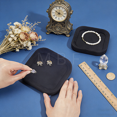 Velvet Jewelry Display Trays for Earrings Rings Bracelets Necklaces ODIS-WH0079-106A-1