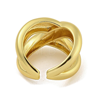 Brass Cuff Rings for Women RJEW-E294-03G-01-1