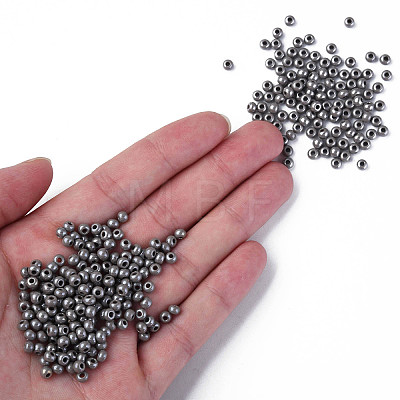 6/0 Czech Opaque Glass Seed Beads SEED-N004-003D-15-1