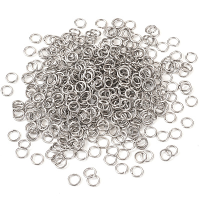 2000Pcs 304 Stainless Steel Open Jump Rings STAS-TA0003-05-1