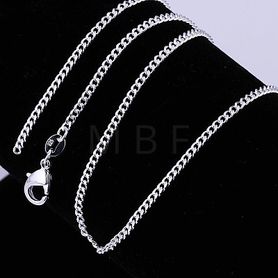 Brass Twisted Curb Chain Necklaces NJEW-BB10884-16-1