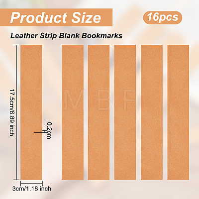 Leather Strip Blank Bookmarks AJEW-WH0248-417B-01-1