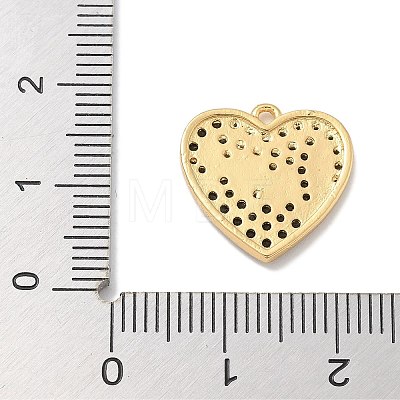 Rack Plating Brass Micro Pave Cubic Zirconia Pendants KK-L224-011G-02-1