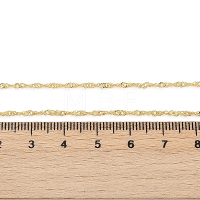 Brass Singapore Chains Necklace for Women NJEW-P265-07G-1