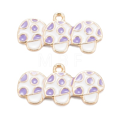 Autumn Theme Alloy Enamel Pendants ENAM-O048-03KCG-D-1