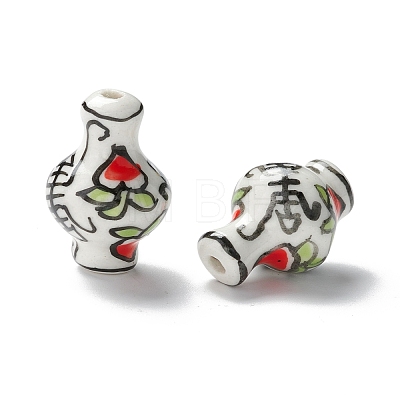 Handmade Porcelain Beads PORC-I013-01B-1