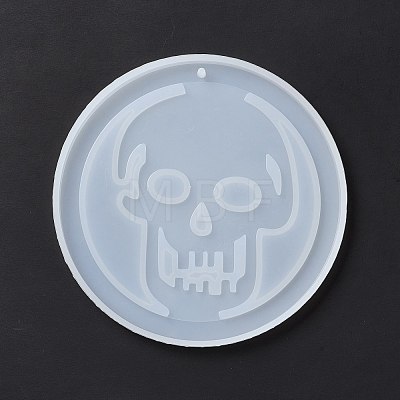 DIY Skull Pendant Silicone Molds DIY-E049-03-1