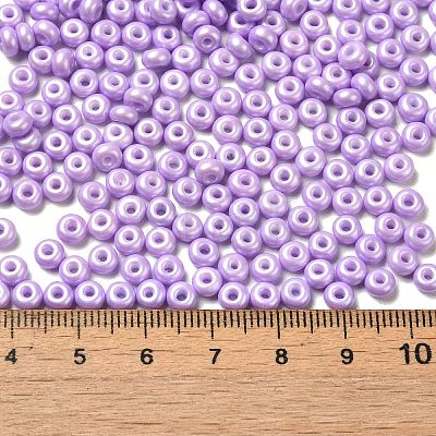 Baking Paint Luster Glass Seed Beads SEED-B001-04A-09-1