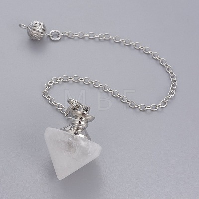 Natural Quartz Crystal Cone Dowsing Pendulums G-G771-D010-1