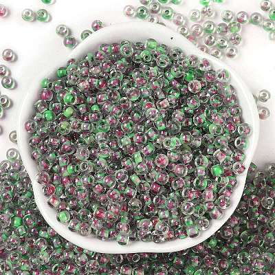 Transparent Inside Colours Glass Seed Beads X1-SEED-A032-04U-1