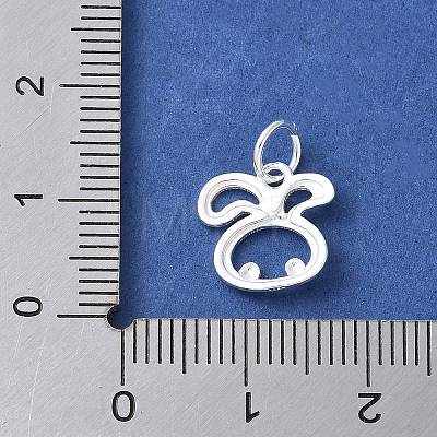 925 Sterling Silver Chinese Zodiac Outline Charms STER-P066-02S-04-1