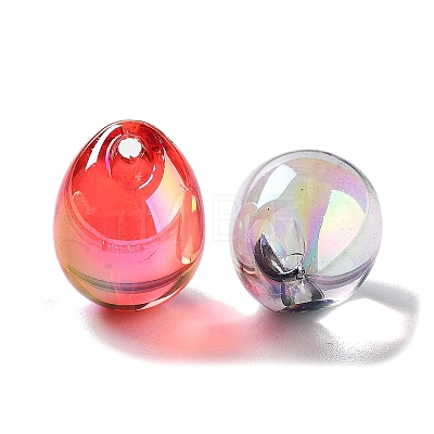 UV Plating Transparent Acrylic Pendants MACR-K356-02-1