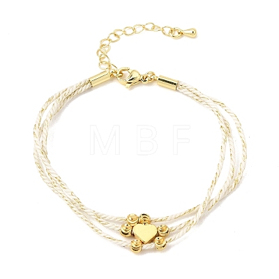 Polyester Multi-Strand Bracelets FB-CBA983F-02G-1
