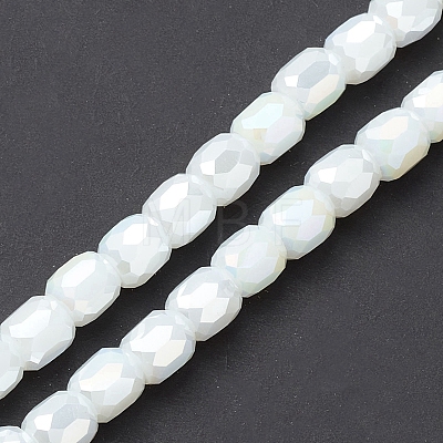 Electroplate Glass Beads Strands EGLA-K015-08I-1