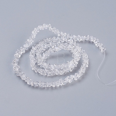 Transparent Glass Beads Strands EGLA-J146-4mm-NB01-1