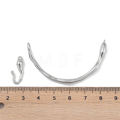 Brass Toggle Clasps KK-U020-08P-1