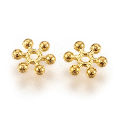 Snowflake Alloy Spacer Beads LS-TIBEB-0581-G-RS-1