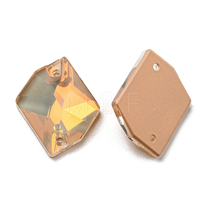 Mocha(MK) Irregular Rhombus Sew on Rhinestone RGLA-G019-01J-1