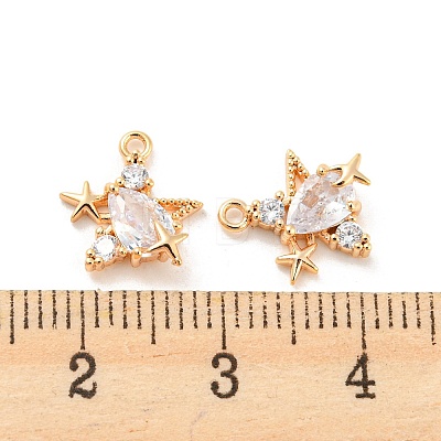 Glass Charms KK-E090-01G-1