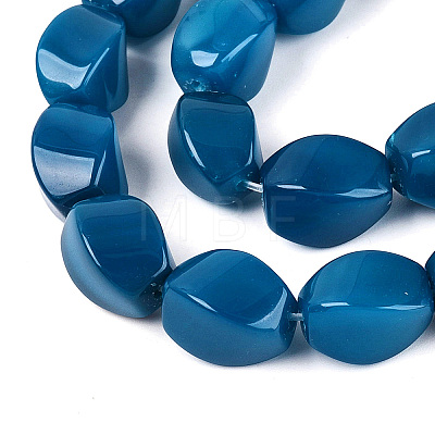 Dyed & Heated Natural Agate Beads Strands G-N359-14A-02-1