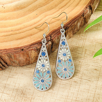 Bohemian Alloy Enamel Dangle Earrings FS-WG2DAA9-11-1