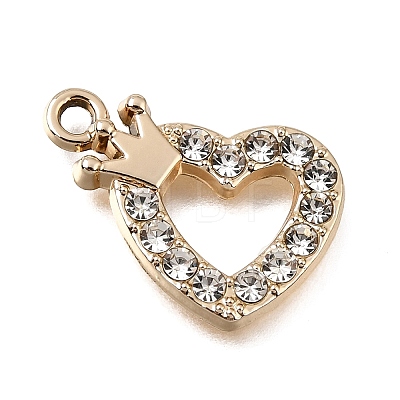 UV Plating Alloy Crystal Rhinestone Pendants RB-CBAD37D-30G-1
