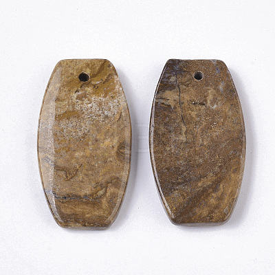 Natural Larderite Shoushan Tianhuang Stone Pendants G-S366-004B-01-1