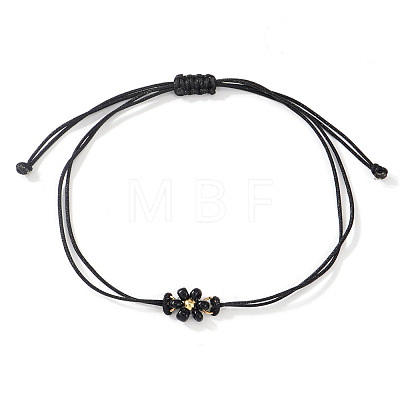 Adjustable Glass Seed Bead Link Bracelets DH6590-12-1
