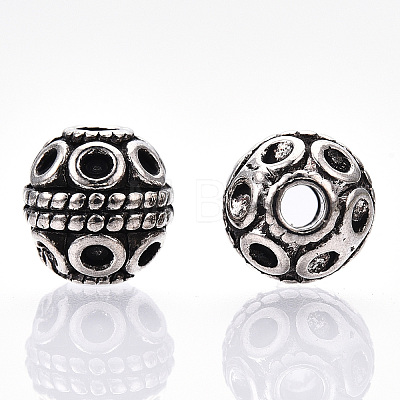 Tibetan Style Alloy Beads X-TIBE-Q063-120AS-NR-1