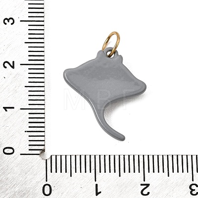 Printed 304 Stainless Steel Pendants SA-CBA59B8-04B-G-1