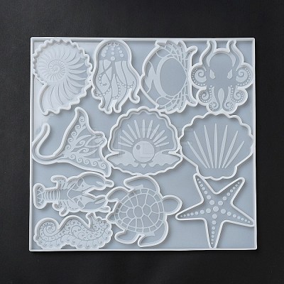 Ocean Theme Animal Cabochon Silicone Molds DIY-L071-01-1