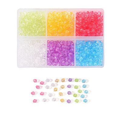 Transparent Acrylic Beads TACR-YW0001-4MM-01-1