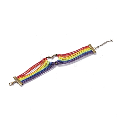 Rainbow Pride Bracelet BJEW-F424-02-1