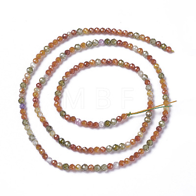 Cubic Zirconia Beads Strands G-F596-48-3mm-1