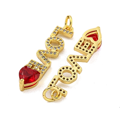 Real 18K Gold Plated Brass Micro Pave Cubic Zirconia Pendant KK-R159-43G-1