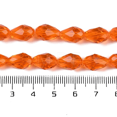 Transparent Glass Beads Strands EGLA-N013-T8mm-D09-1